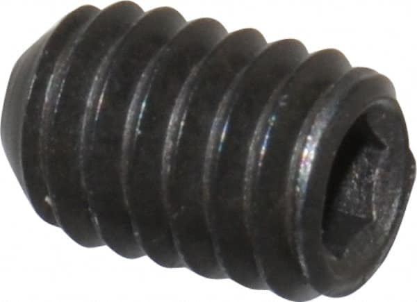 Value Collection - #5-44 UNF, 3/16" OAL, Cup Point Set Screw - Grade 8 Alloy Steel, 1/16" Key - Benchmark Tooling