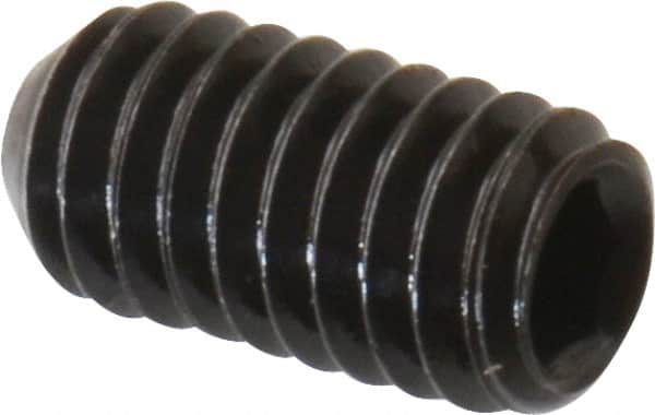 Value Collection - #5-44 UNF, 1/4" OAL, Cup Point Set Screw - Grade 8 Alloy Steel, 1/16" Key - Benchmark Tooling