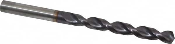 Guhring - Letter P 130° Powdered Metal Jobber Drill - FIREX Finish, Right Hand Cut, Parabolic Flute, Straight Shank, 4-19/32" OAL, Cone Relief Point - Benchmark Tooling