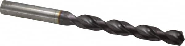 Guhring - 0.4134" 130° Powdered Metal Jobber Drill - FIREX Finish, Right Hand Cut, Parabolic Flute, Straight Shank, 5-1/4" OAL, Cone Relief Point - Benchmark Tooling