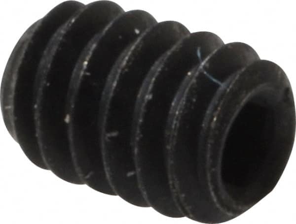 Value Collection - #2-56 UNC, 1/8" OAL, Cup Point Set Screw - Grade 8 Alloy Steel, 0.035" Key - Benchmark Tooling