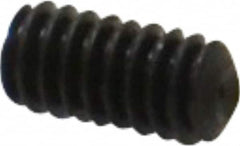 Value Collection - #5-40 UNC, 1/4" OAL, Cup Point Set Screw - Grade 8 Alloy Steel, 1/16" Key - Benchmark Tooling