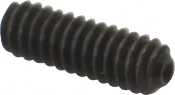 Value Collection - #5-40 UNC, 3/8" OAL, Cup Point Set Screw - Grade 8 Alloy Steel, 1/16" Key - Benchmark Tooling