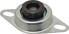 Value Collection - 3/4" ID, 1.2205" OAL x 4-1/2" OAH 2-Bolt Flange - 1,650 Lb Static Cap, 2,830 Lb Dyn Cap, 3-3/8" Btw Mnt Hole Ctrs, Stamped Steel Rubber Mount - Benchmark Tooling