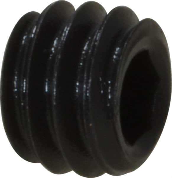 Value Collection - #8-32 UNC, 1/8" OAL, Cup Point Set Screw - Grade 8 Alloy Steel, 5/64" Key - Benchmark Tooling