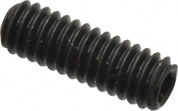 Value Collection - #8-32 UNC, 1/2" OAL, Cup Point Set Screw - Grade 8 Alloy Steel, 5/64" Key - Benchmark Tooling