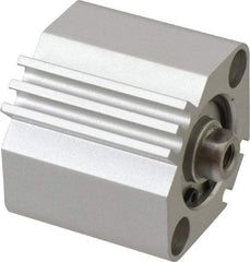 SMC PNEUMATICS - 3/8" Stroke x 1" Bore Double Acting Air Cylinder - 10-32 Port, 1/4-28 Rod Thread, 145 Max psi, 15 to 160°F - Benchmark Tooling