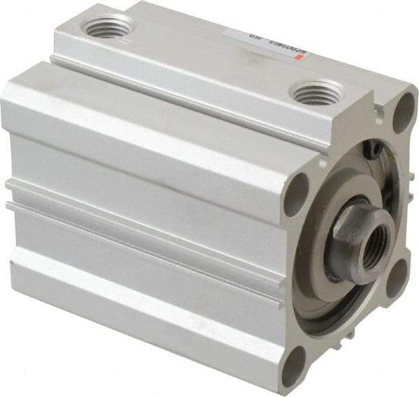 SMC PNEUMATICS - 1-3/4" Stroke x 2" Bore Double Acting Air Cylinder - 1/4 Port, 1/2-20 Rod Thread, 145 Max psi, 15 to 160°F - Benchmark Tooling