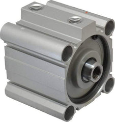 SMC PNEUMATICS - 1" Stroke x 2-1/2" Bore Double Acting Air Cylinder - 1/4 Port, 1/2-20 Rod Thread, 145 Max psi, 15 to 160°F - Benchmark Tooling