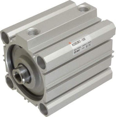 SMC PNEUMATICS - 1-15/16" Stroke x 2-1/2" Bore Double Acting Air Cylinder - 1/4 Port, 1/2-20 Rod Thread, 145 Max psi, 15 to 160°F - Benchmark Tooling