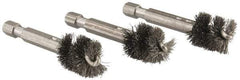 Ridgid - 1/2 Inch Inside Diameter, 9/16 Inch Actual Brush Diameter, Steel, Power Fitting and Cleaning Brush - Benchmark Tooling