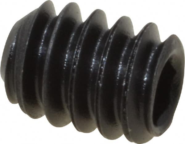 Value Collection - #10-24 UNC, 1/4" OAL, Cup Point Set Screw - Grade 8 Alloy Steel, 3/32" Key - Benchmark Tooling