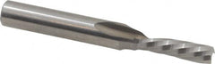 Onsrud - 3/16" Cutting Diam x 5/8" Length of Cut, 1 Flute, Downcut Spiral Router Bit - Uncoated, Right Hand Cut, Solid Carbide, 2" OAL x 1/4" Shank Diam, Single Edge, 21° Helix Angle - Benchmark Tooling