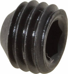 Value Collection - 1/4-28 UNF, 3/16" OAL, Cup Point Set Screw - Grade 8 Alloy Steel, 1/8" Key - Benchmark Tooling