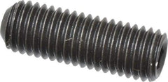 Value Collection - 1/4-28 UNF, 3/4" OAL, Cup Point Set Screw - Grade 8 Alloy Steel, 1/8" Key - Benchmark Tooling