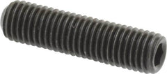 Value Collection - 1/4-28 UNF, 1" OAL, Cup Point Set Screw - Grade 8 Alloy Steel, 1/8" Key - Benchmark Tooling