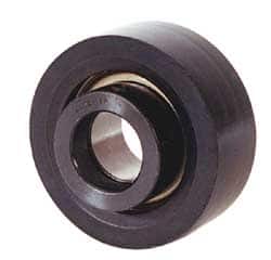 Value Collection - 5/8" ID, 1-1/8" OAL x 47.37mm OAH Rubber Mount Spherical Insert - 1,060 Lb Static Cap, 2,110 Lb Dyn Cap, Chrome Carbon Steel with Rubber Booting - Benchmark Tooling