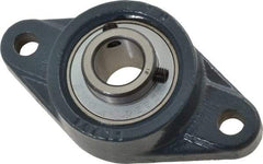 Value Collection - 3/4" ID, 2-3/8" OAW x 4-7/16" OAL x 2-3/8" OAH 2-Bolt High Temperature Flange Bearing - 1,650 Lb Static Cap, 2,830 Lb Dyn Cap, 3.531" Btw Mnt Hole Ctrs, 19/32" Base-to-Ctr Ht, Cast Iron - Benchmark Tooling