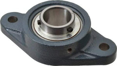 Value Collection - 1-3/16" ID, 3-5/32" OAW x 5-13/16" OAL x 3-5/32" OAH 2-Bolt High Temperature Flange Bearing - 2,500 Lb Static Cap, 4,300 Lb Dyn Cap, 4.594" Btw Mnt Hole Ctrs, 45/64" Base-to-Ctr Ht, Cast Iron - Benchmark Tooling