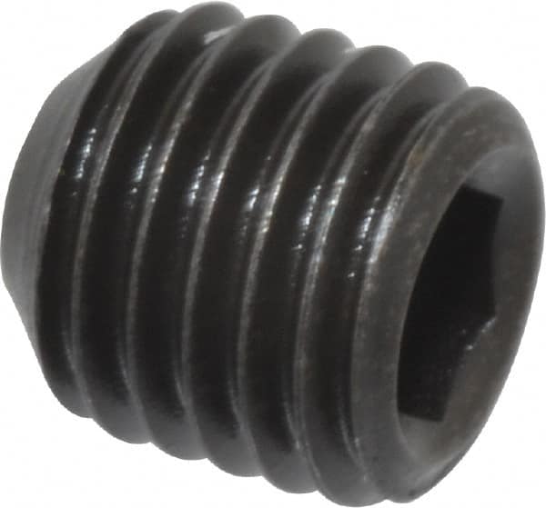 Value Collection - 5/16-24 UNF, 5/16" OAL, Cup Point Set Screw - Grade 8 Alloy Steel, 5/32" Key - Benchmark Tooling