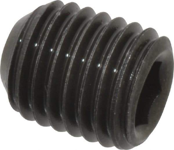 Value Collection - 5/16-24 UNF, 3/8" OAL, Cup Point Set Screw - Grade 8 Alloy Steel, 5/32" Key - Benchmark Tooling