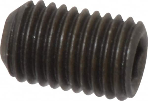 Value Collection - 5/16-24 UNF, 1/2" OAL, Cup Point Set Screw - Grade 8 Alloy Steel, 5/32" Key - Benchmark Tooling