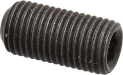 Value Collection - 3/8-24 UNF, 3/4" OAL, Cup Point Set Screw - Grade 8 Alloy Steel, 3/16" Key - Benchmark Tooling