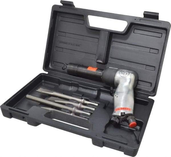 Chicago Pneumatic - 2,000 BPM, 3-1/8 Inch Long Stroke, Pneumatic Chiseling Hammer - 8.5 CFM Air Consumption - Benchmark Tooling