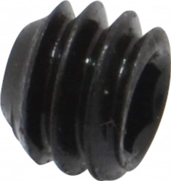 Value Collection - 1/4-20 UNC, 3/16" OAL, Cup Point Set Screw - Grade 8 Alloy Steel, 1/8" Key - Benchmark Tooling