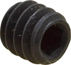 Value Collection - 1/4-20 UNC, 1/4" OAL, Cup Point Set Screw - Grade 8 Alloy Steel, 1/8" Key - Benchmark Tooling