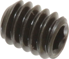 Value Collection - 1/4-20 UNC, 5/16" OAL, Cup Point Set Screw - Grade 8 Alloy Steel, 1/8" Key - Benchmark Tooling