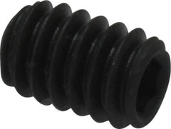 Value Collection - 1/4-20 UNC, 3/8" OAL, Cup Point Set Screw - Grade 8 Alloy Steel, 1/8" Key - Benchmark Tooling