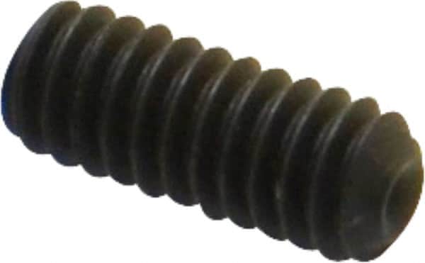 Value Collection - 1/4-20 UNC, 5/8" OAL, Cup Point Set Screw - Grade 8 Alloy Steel, 1/8" Key - Benchmark Tooling