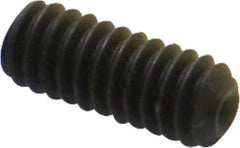 Value Collection - 1/4-20 UNC, 5/8" OAL, Cup Point Set Screw - Grade 8 Alloy Steel, 1/8" Key - Benchmark Tooling