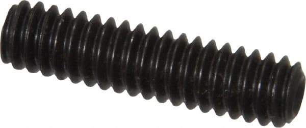 Value Collection - 1/4-20 UNC, 1" OAL, Cup Point Set Screw - Grade 8 Alloy Steel, 1/8" Key - Benchmark Tooling