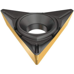 Iscar - TPGT2-0 SP Grade IC907 Carbide Turning Insert - TiAlN/TiN Finish, 60° Triangle, 1/4" Inscr Circle, 3/32" Thick, 0.0079" Corner Radius - Benchmark Tooling