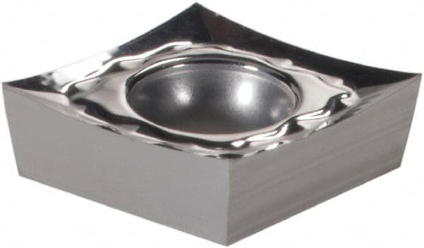Iscar - CCGT2-.004 AS Grade IC20 Carbide Turning Insert - Uncoated, 80° Diamond, 1/4" Inscr Circle, 3/32" Thick, 0.004" Corner Radius - Benchmark Tooling