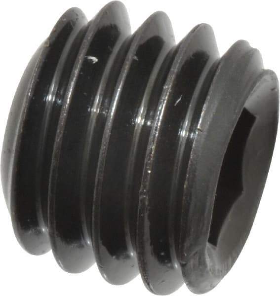 Value Collection - 3/8-16 UNC, 5/16" OAL, Cup Point Set Screw - Grade 8 Alloy Steel, 3/16" Key - Benchmark Tooling