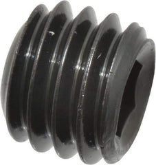 Value Collection - 3/8-16 UNC, 5/16" OAL, Cup Point Set Screw - Grade 8 Alloy Steel, 3/16" Key - Benchmark Tooling