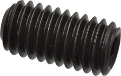 Value Collection - 3/8-16 UNC, 3/4" OAL, Cup Point Set Screw - Grade 8 Alloy Steel, 3/16" Key - Benchmark Tooling