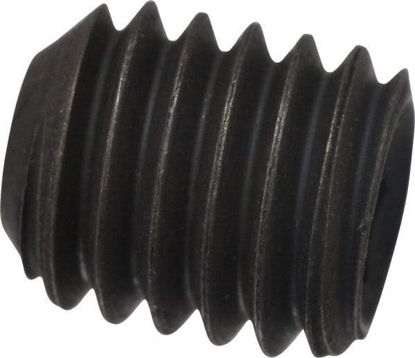 Value Collection - 7/16-14 UNC, 1/2" OAL, Cup Point Set Screw - Grade 8 Alloy Steel, 7/32" Key - Benchmark Tooling