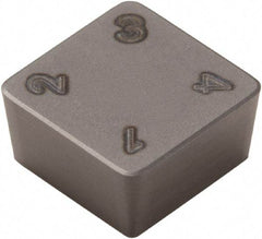 Seco - SCMN332 WZ-85 Grade CBN300 PCBN Turning Insert - Uncoated, 90° Square, 3/8" Inscr Circle, 3/16" Thick, 1/32" Corner Radius - Benchmark Tooling