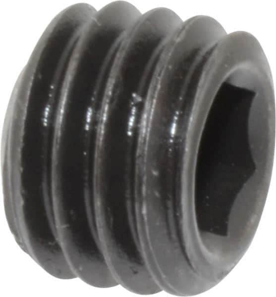 Value Collection - 1/2-13 UNC, 3/8" OAL, Cup Point Set Screw - Grade 8 Alloy Steel, 1/4" Key - Benchmark Tooling