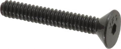 Value Collection - #4-40 UNC Hex Socket Drive, 82° Flat Screw - Alloy Steel, Black Oxide Finish, Fully Threaded, 3/4" OAL - Benchmark Tooling