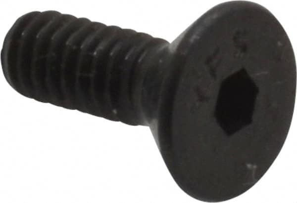 Value Collection - #5-40 UNC Hex Socket Drive, 82° Flat Screw - Alloy Steel, Black Oxide Finish, Fully Threaded, 3/8" OAL - Benchmark Tooling