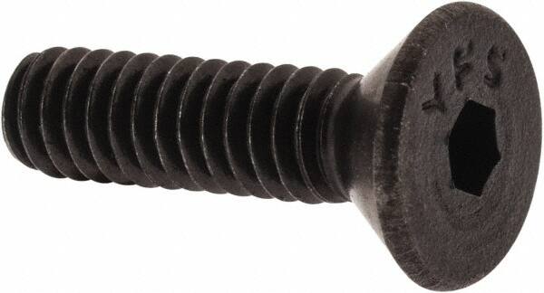 Value Collection - #5-40 UNC Hex Socket Drive, 82° Flat Screw - Alloy Steel, Black Oxide Finish, Fully Threaded, 1/2" OAL - Benchmark Tooling