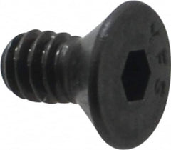 Value Collection - #10-24 UNC Hex Socket Drive, 82° Flat Screw - Alloy Steel, Black Oxide Finish, Fully Threaded, 3/8" OAL - Benchmark Tooling