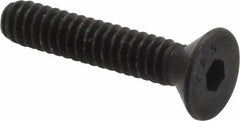 Value Collection - #10-24 UNC Hex Socket Drive, 82° Flat Screw - Alloy Steel, Black Oxide Finish, Fully Threaded, 1" OAL - Benchmark Tooling