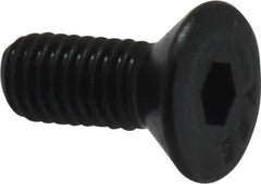 Value Collection - #10-32 UNF Hex Socket Drive, 82° Flat Screw - Alloy Steel, Black Oxide Finish, Fully Threaded, 1/2" OAL - Benchmark Tooling