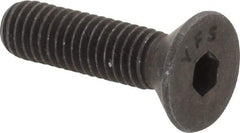 Value Collection - #10-32 UNF Hex Socket Drive, 82° Flat Screw - Alloy Steel, Black Oxide Finish, Fully Threaded, 3/4" OAL - Benchmark Tooling